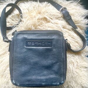 Fossil Black Leather Crossbody Bag